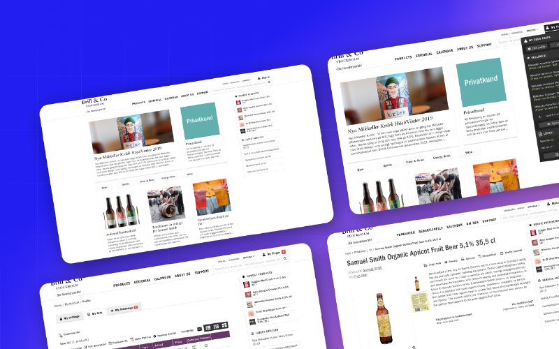 Brill & Co: Premium beverage import store screenshot