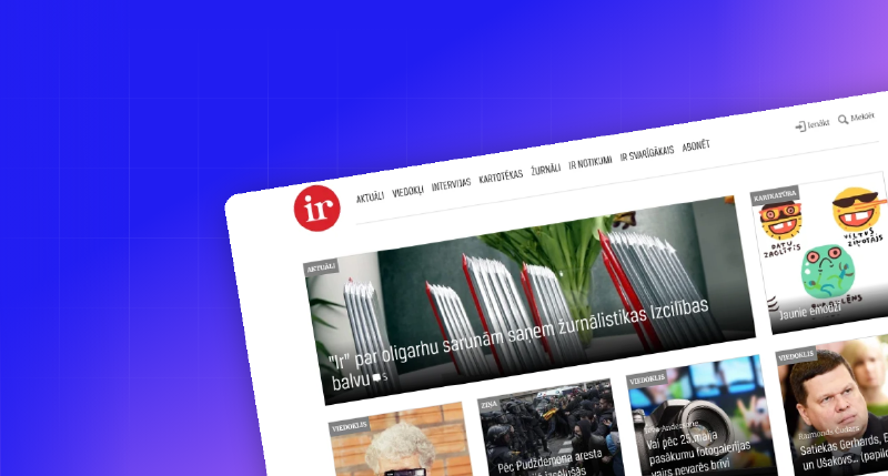 ir.lv: Independent Latvian news portal screenshot