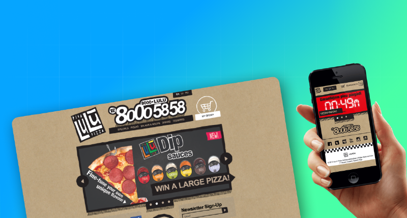 Pizza Lulu: Custom pizza ordering platform screenshot
