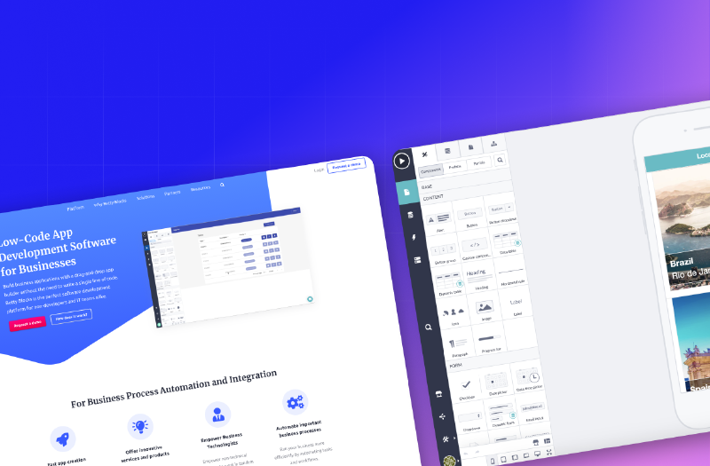 Betty Blocks: Enterprise speed for a no-code platform screenshot