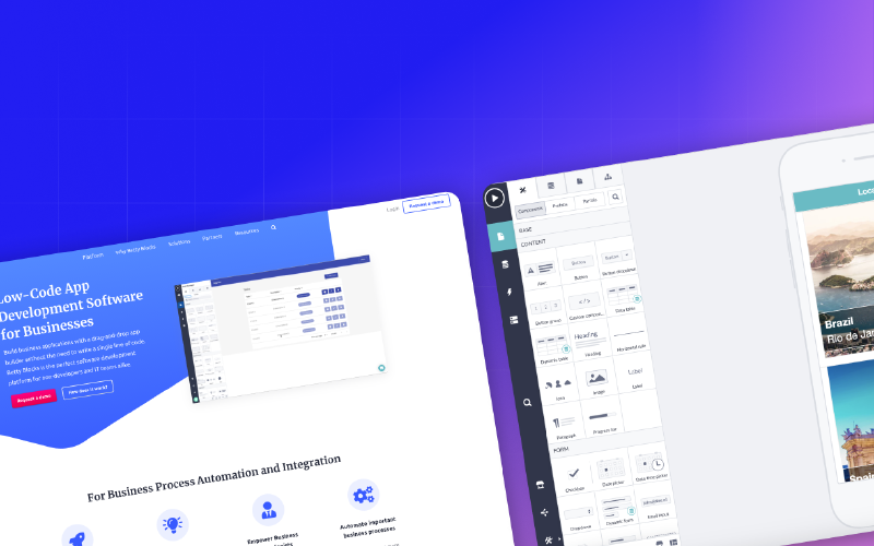 Betty Blocks: Enterprise speed for a no-code platform screenshot